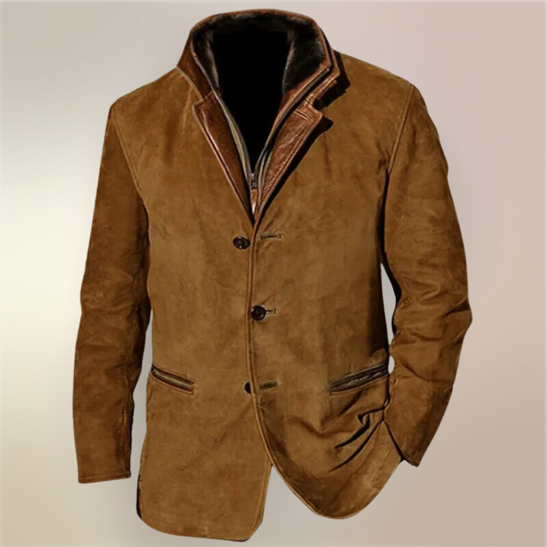 Luxury Suede Men's Jacket - Stylish and Refined Jacket for Any Occasion