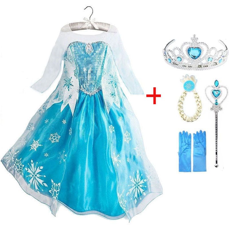 Princess Blue - Enchanting Princess Outfit with Accessories