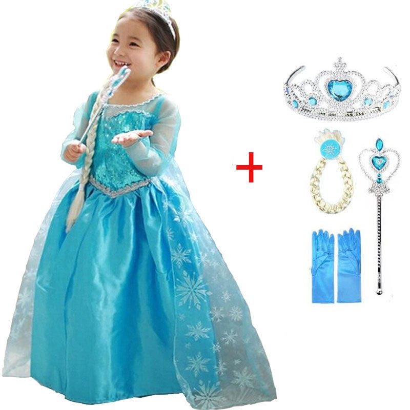 Princess Blue - Enchanting Princess Outfit with Accessories