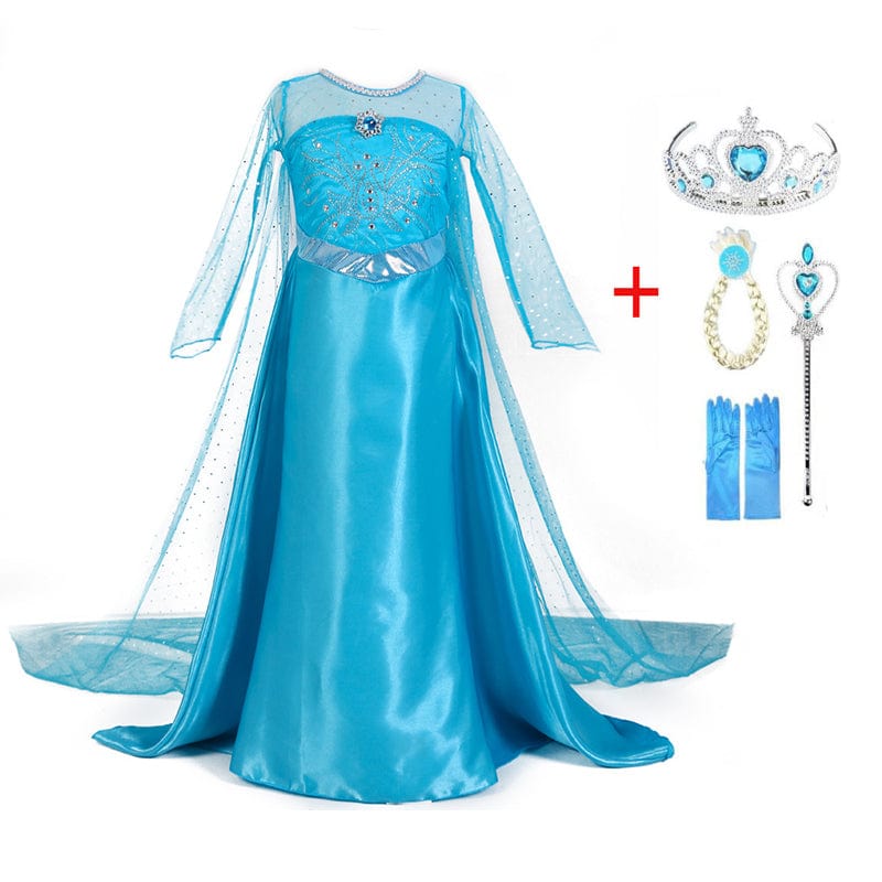 Princess Blue - Enchanting Princess Outfit with Accessories