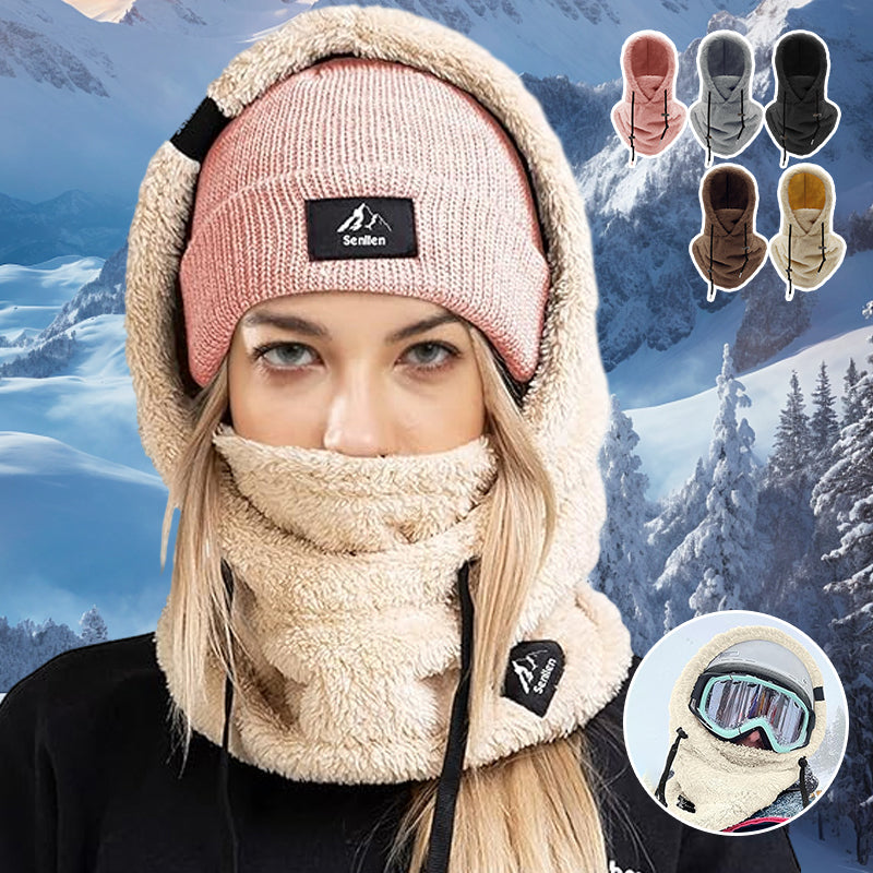 ArcticShield 3-in-1 Winter Hat – Warm, Windproof, and Multifunctional