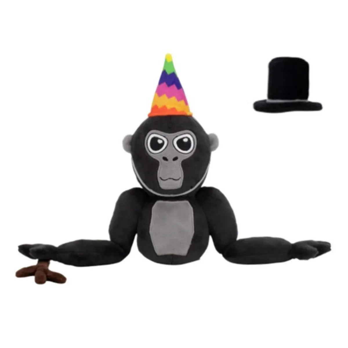 Festive Gorilla Plush Toy – Soft Playmate with Hats