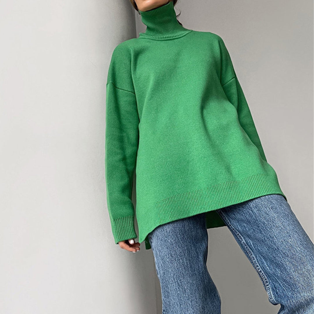 Luna - Elegant Side Split Sweater