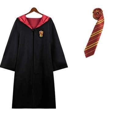 Kids’ Enchanted Wizard Cloak – Pointed Hood & Striped Scarf Set