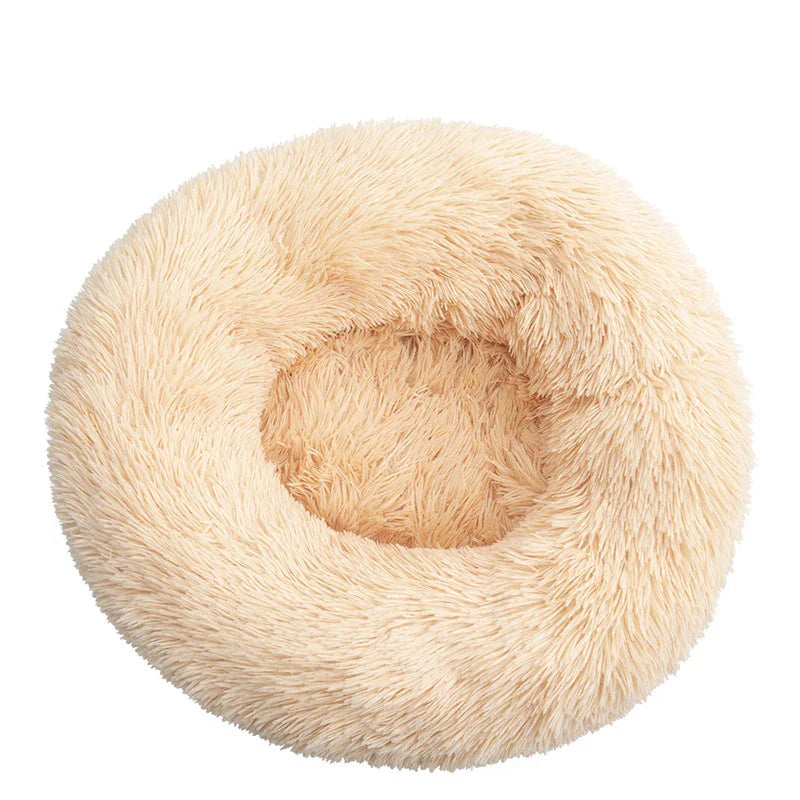 SnuggleNest Donut Bed – Soft and Soothing for Cats and Dogs