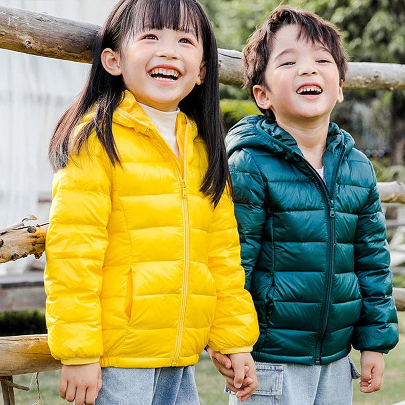 Luca Lightweight Down Jacket for Children - Warm and Casual for Fall and Winter