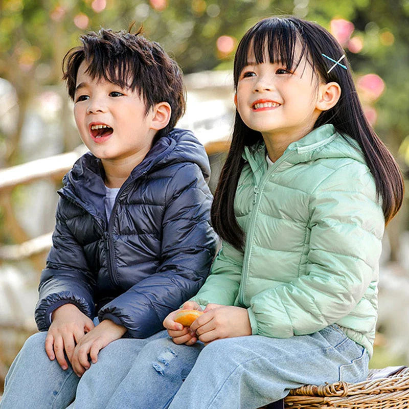 Luca Lightweight Down Jacket for Children - Warm and Casual for Fall and Winter