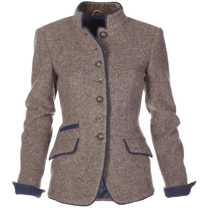 Sophisticated Elegance Blazer – Stylish Blazer with Subtle Contrasting Details