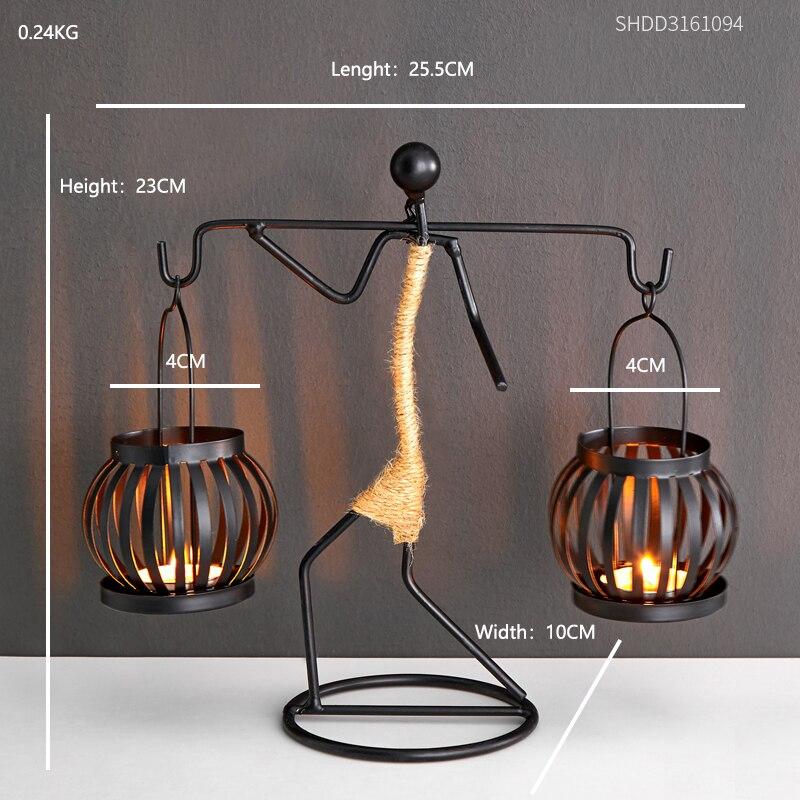 Rustic Lantern Figures Candle Holders - Stylish Ambient Lighting
