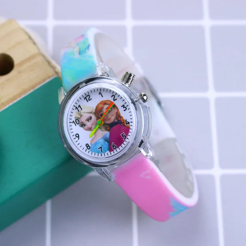 Glow-in-the-Dark Children's Watch – Available in Spider-Man and Frozen Designs