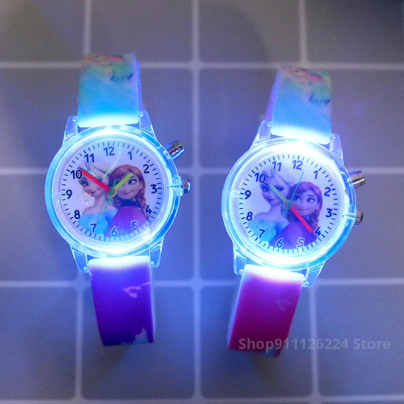 Glow-in-the-Dark Children's Watch – Available in Spider-Man and Frozen Designs