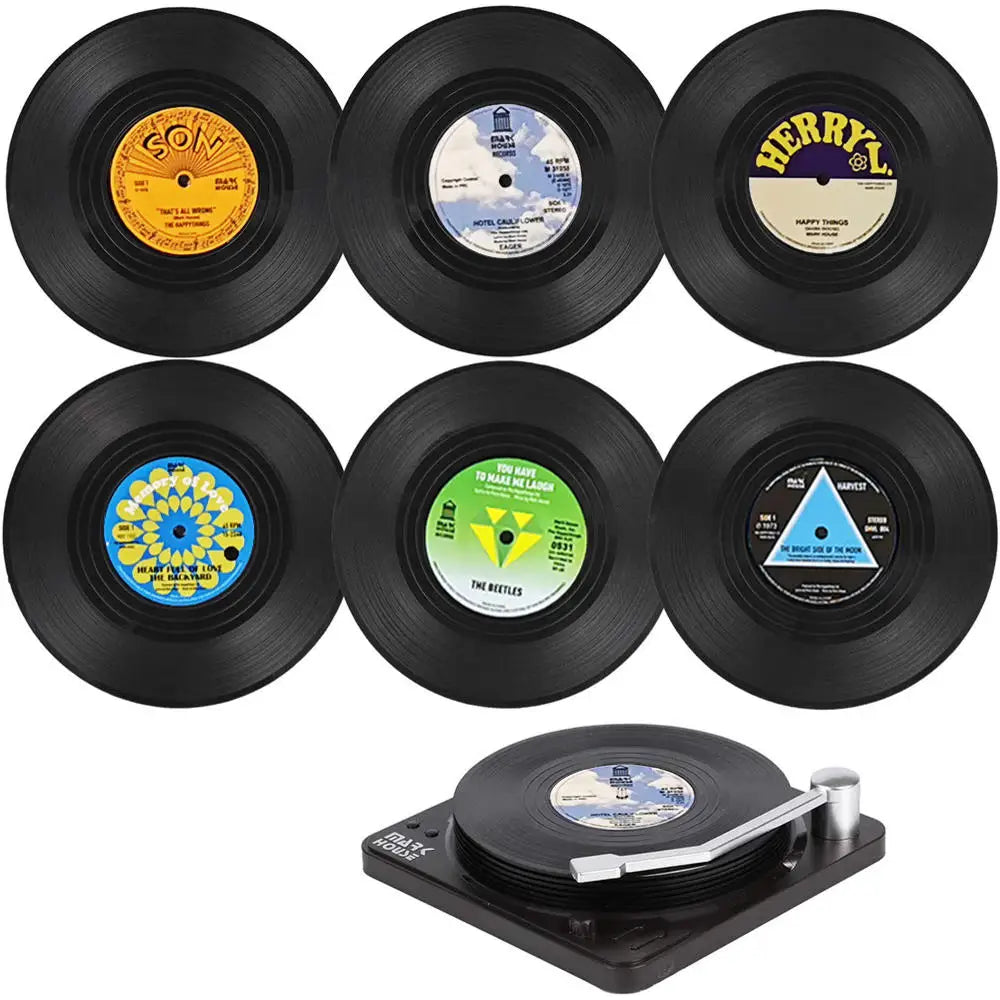 Classic Sound Drink Coasters Set - Protect Your Furniture with Musical Charm
