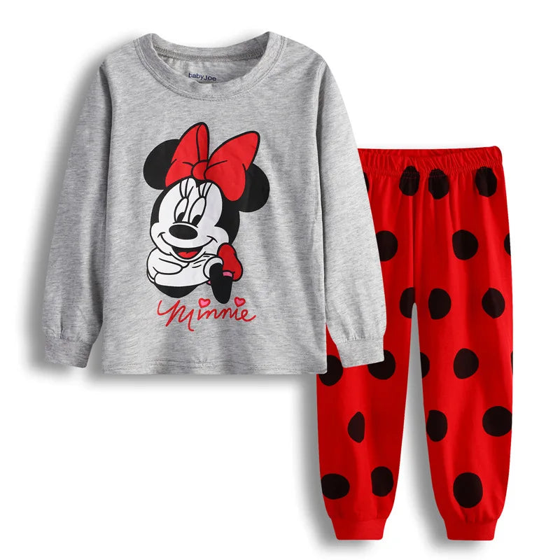 Lotte Princess Pajama Set for Children - Minnie Mouse Two-Tone Pajama Set