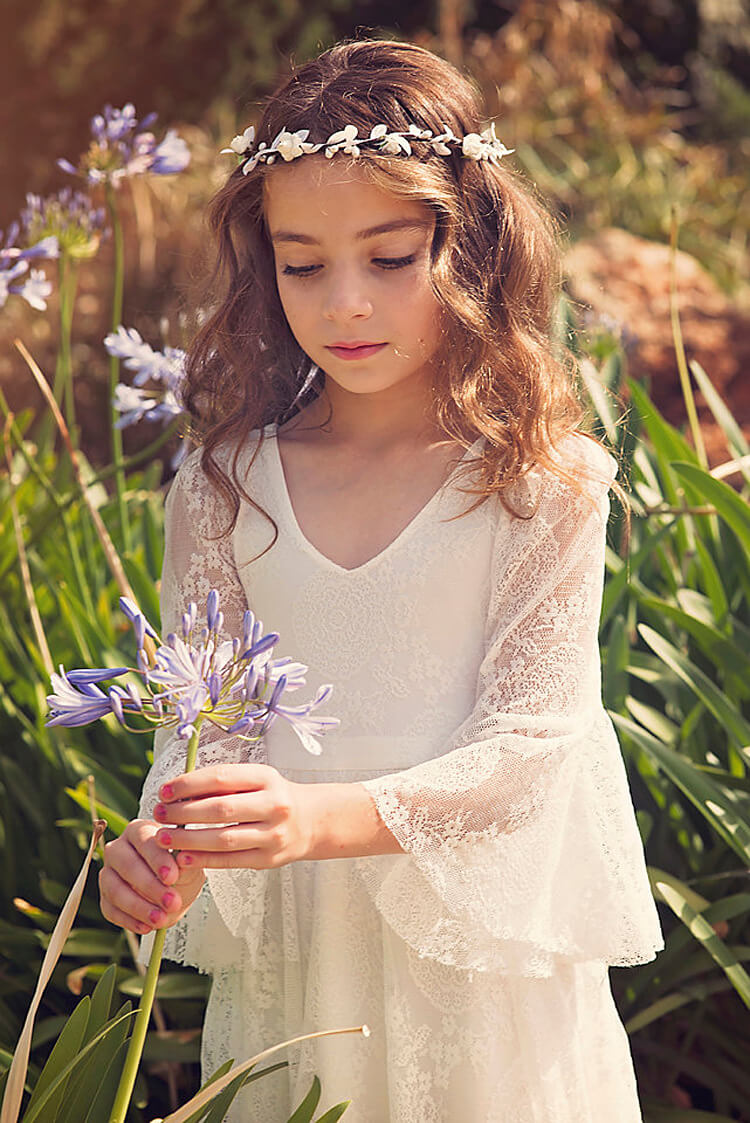 Sofia Communion Dress – Bohemian and Timeless