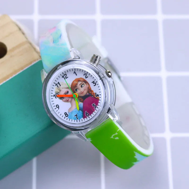 Glow-in-the-Dark Children's Watch – Available in Spider-Man and Frozen Designs