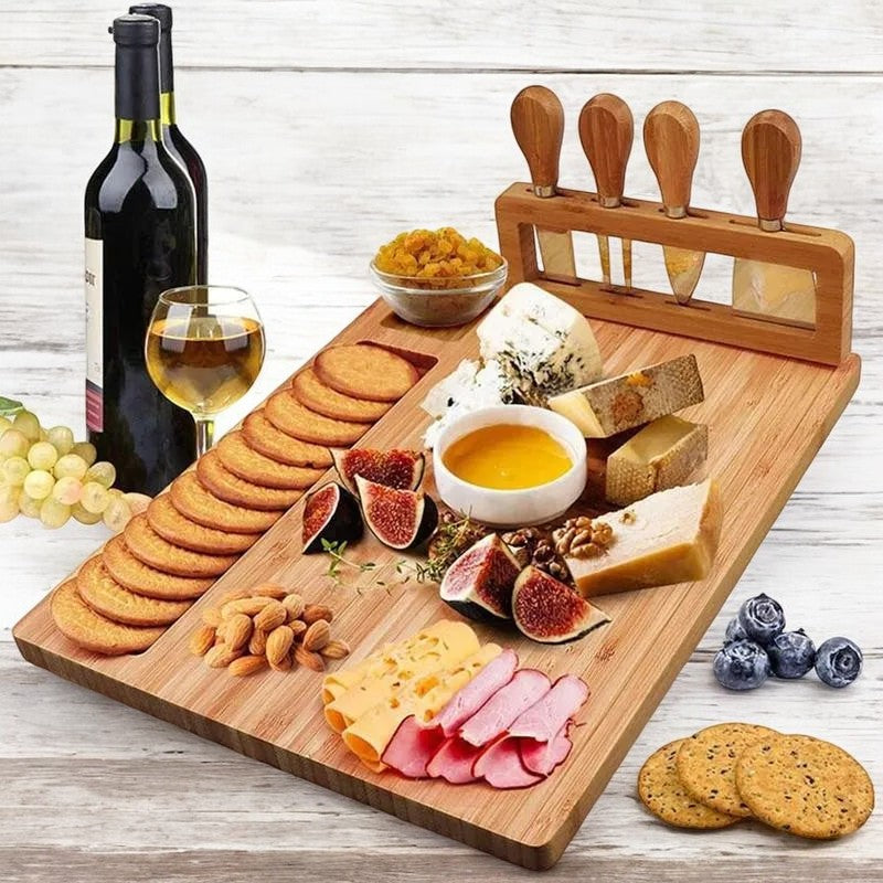BambooServe Cheese Board Set – Stylish and Functional Enjoyment