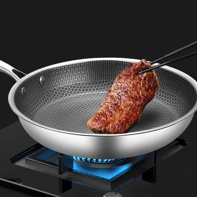 Non-Stick Pan with Honeycomb Design - For a Perfect Cooking Experience
