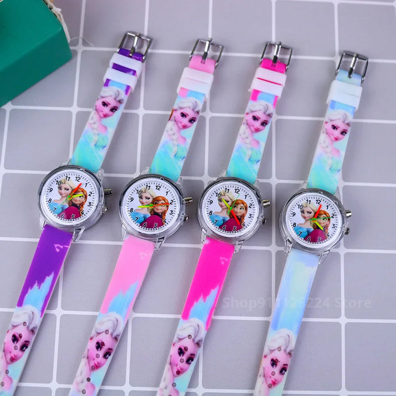 Glow-in-the-Dark Children's Watch – Available in Spider-Man and Frozen Designs
