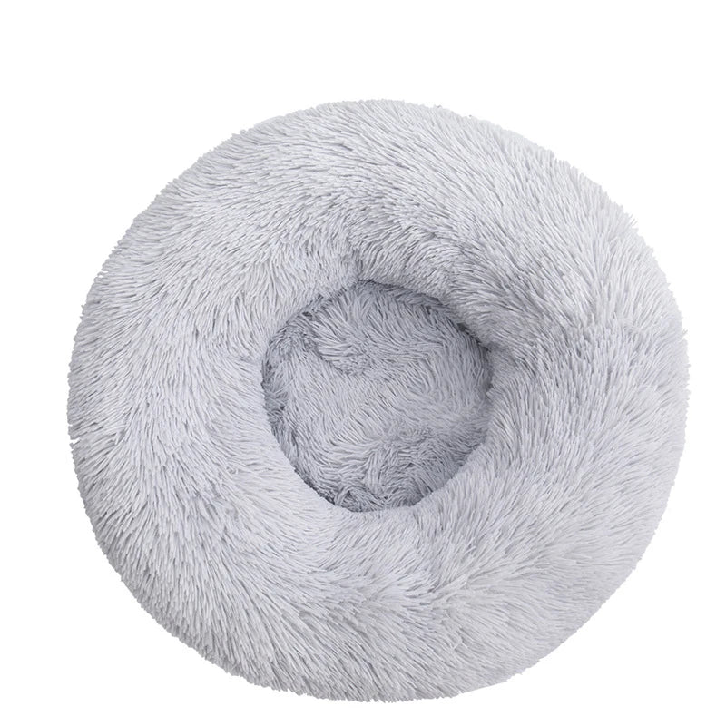 SnuggleNest Donut Bed – Soft and Soothing for Cats and Dogs