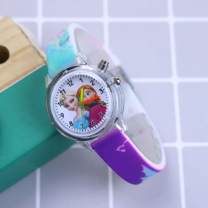 Glow-in-the-Dark Children's Watch – Available in Spider-Man and Frozen Designs