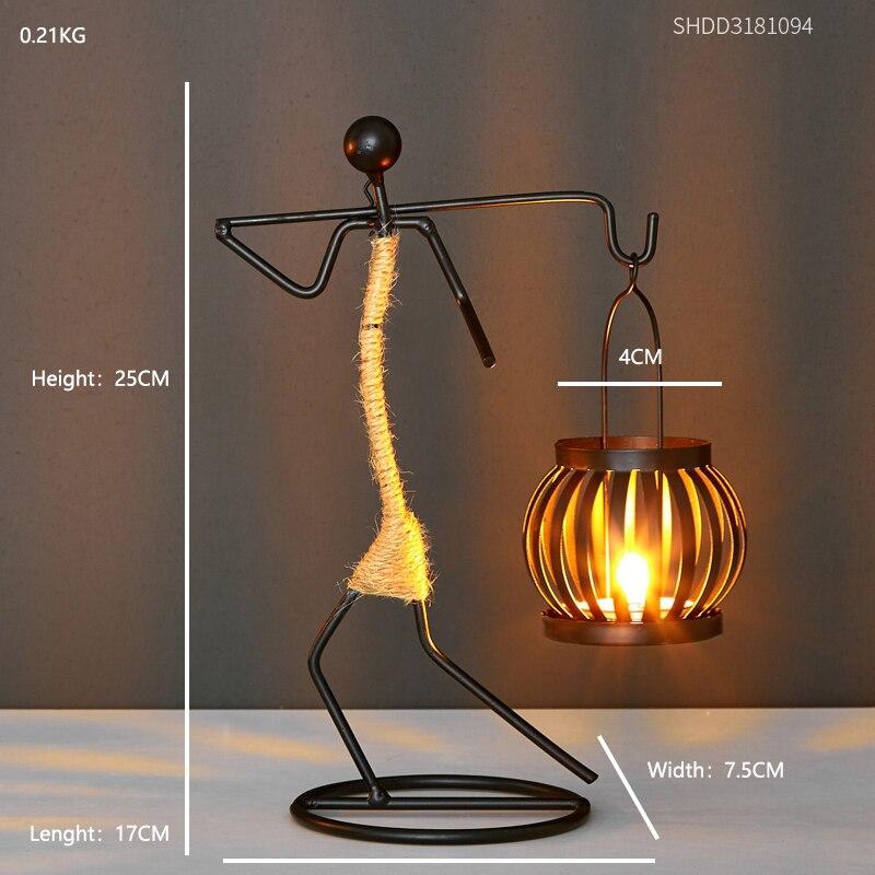 Rustic Lantern Figures Candle Holders - Stylish Ambient Lighting