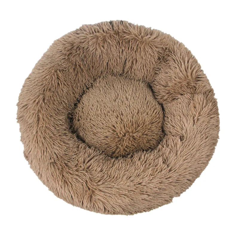 SnuggleNest Donut Bed – Soft and Soothing for Cats and Dogs