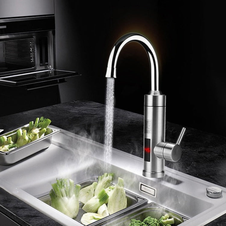 AquaTherm Electric Faucet – Instant-Heat Stainless Steel Tap