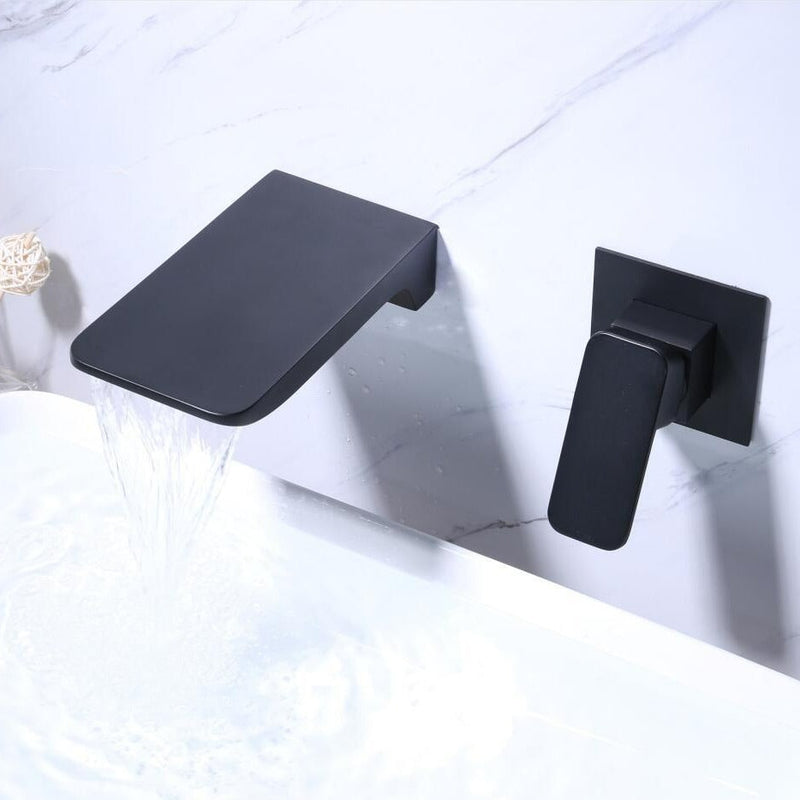 AquaSlate Wall Waterfall Tap – Modern Minimalist Design