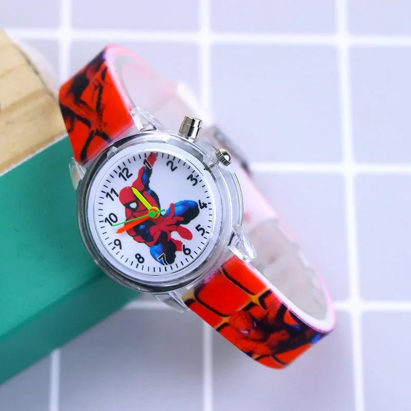 Glow-in-the-Dark Children's Watch – Available in Spider-Man and Frozen Designs