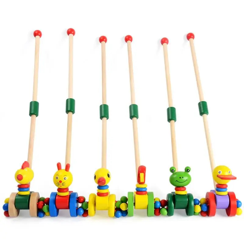 Dino Pusher Push Toy for Babies - Educational Wooden Toy for Little Ones