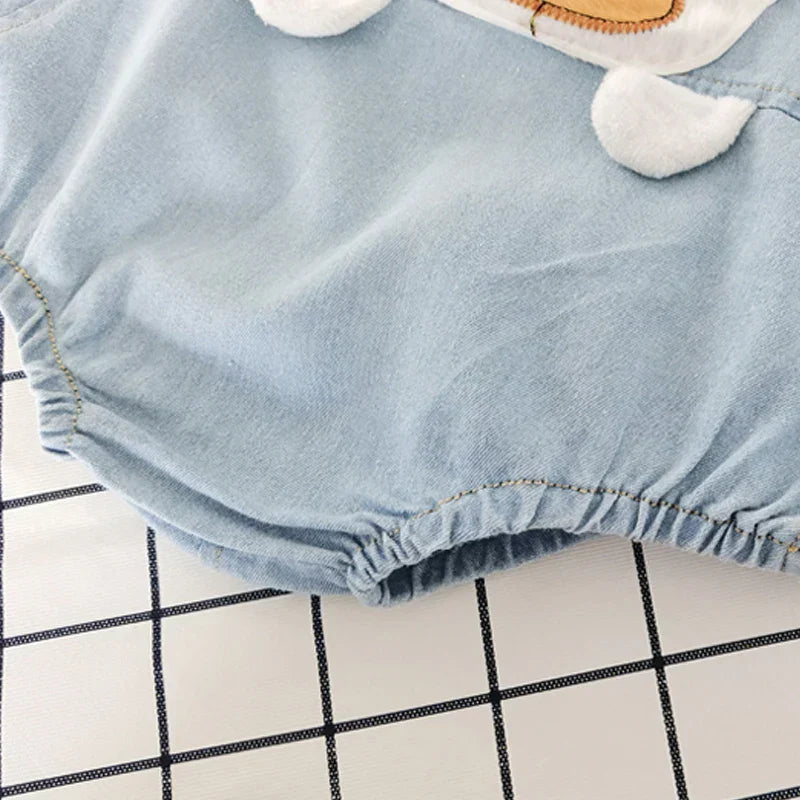 Adorable Bear - Print Baby Romper