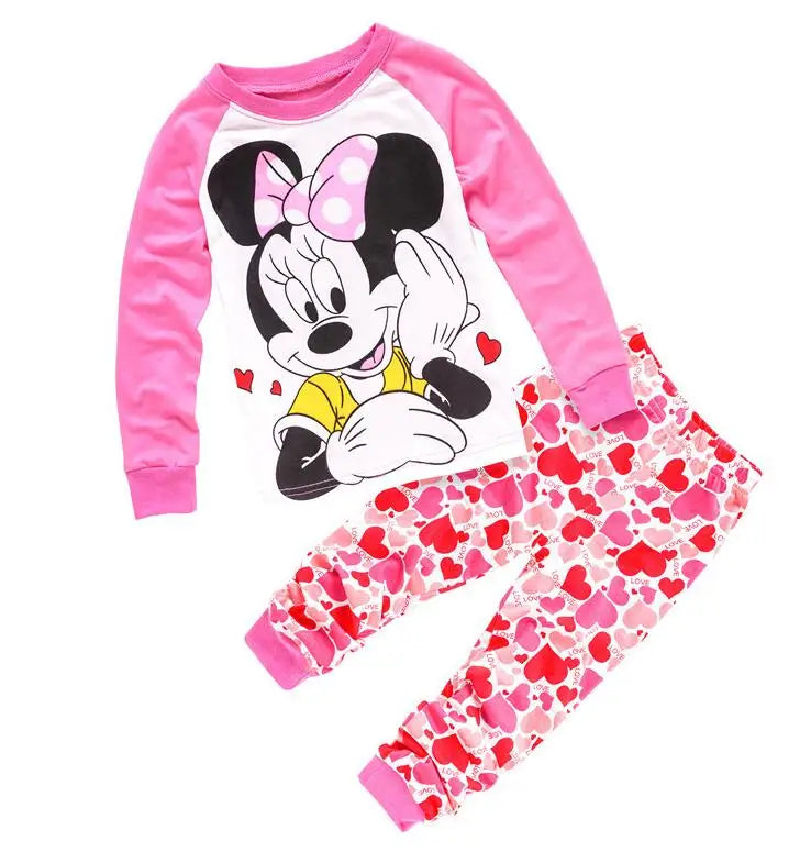 Lotte Princess Pajama Set for Children - Minnie Mouse Two-Tone Pajama Set