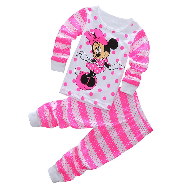 Lotte Princess Pajama Set for Children - Minnie Mouse Two-Tone Pajama Set
