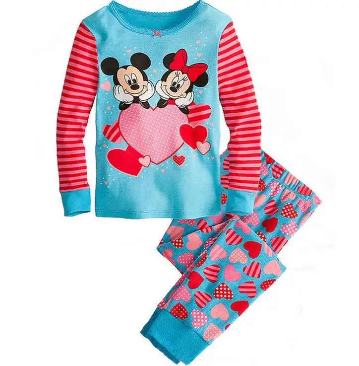 Lotte Princess Pajama Set for Children - Minnie Mouse Two-Tone Pajama Set