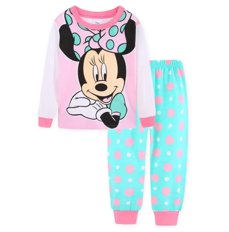 Lotte Princess Pajama Set for Children - Minnie Mouse Two-Tone Pajama Set