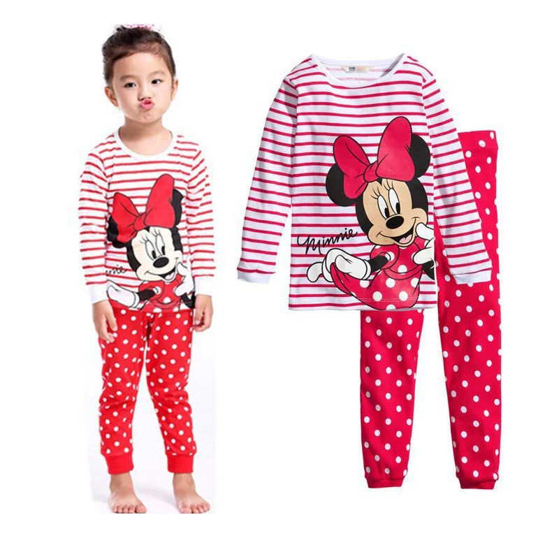 Lotte Princess Pajama Set for Children - Minnie Mouse Two-Tone Pajama Set