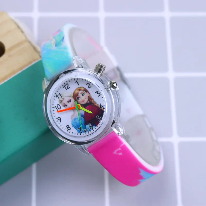 Glow-in-the-Dark Children's Watch – Available in Spider-Man and Frozen Designs