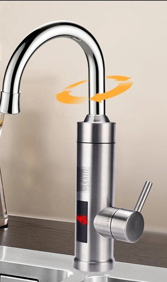 AquaTherm Electric Faucet – Instant-Heat Stainless Steel Tap