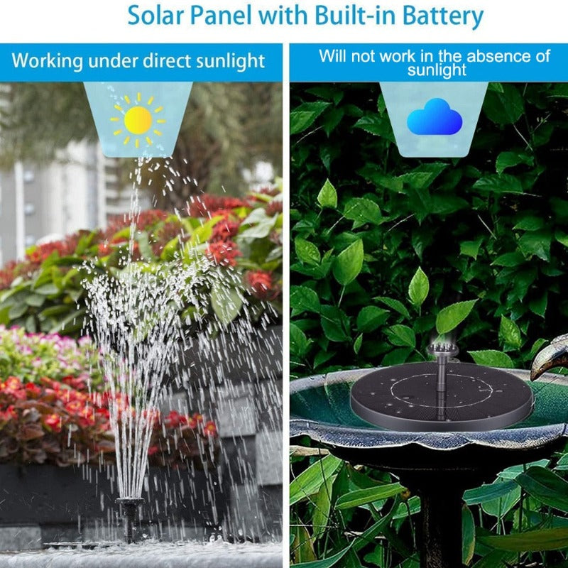 Floating Solar Water Fountain – Eco-Friendly Garden and Pond Feature
