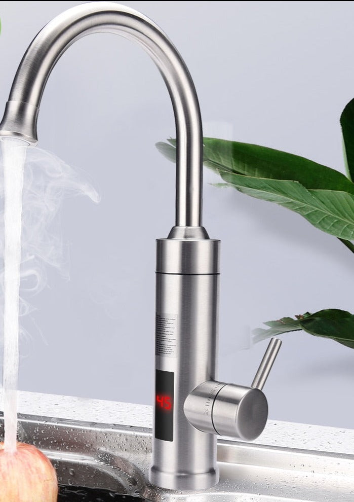 AquaTherm Electric Faucet – Instant-Heat Stainless Steel Tap