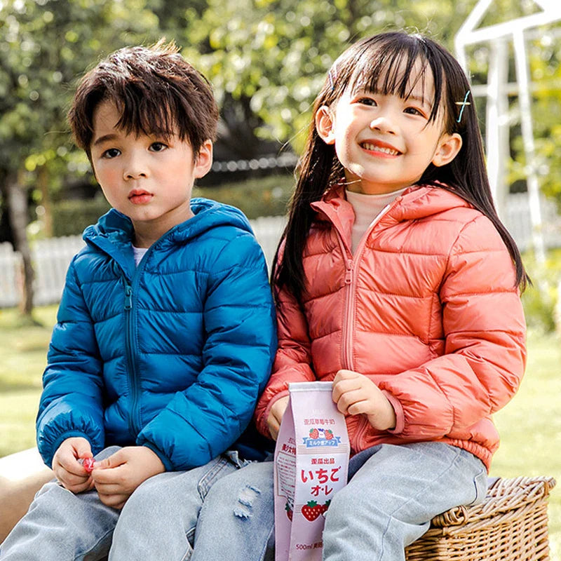 Luca Lightweight Down Jacket for Children - Warm and Casual for Fall and Winter