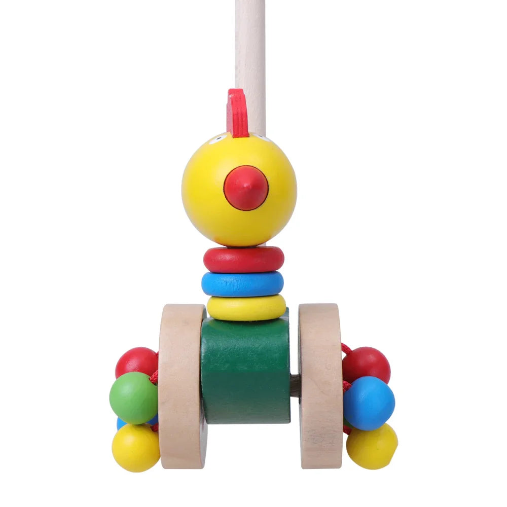 Dino Pusher Push Toy for Babies - Educational Wooden Toy for Little Ones
