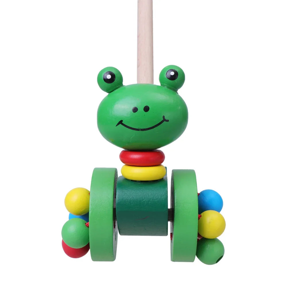 Dino Pusher Push Toy for Babies - Educational Wooden Toy for Little Ones