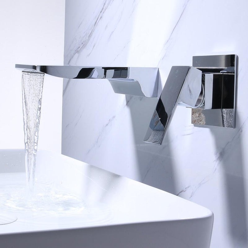 AquaSlate Wall Waterfall Tap – Modern Minimalist Design