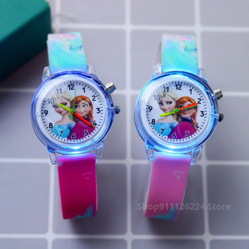 Glow-in-the-Dark Children's Watch – Available in Spider-Man and Frozen Designs