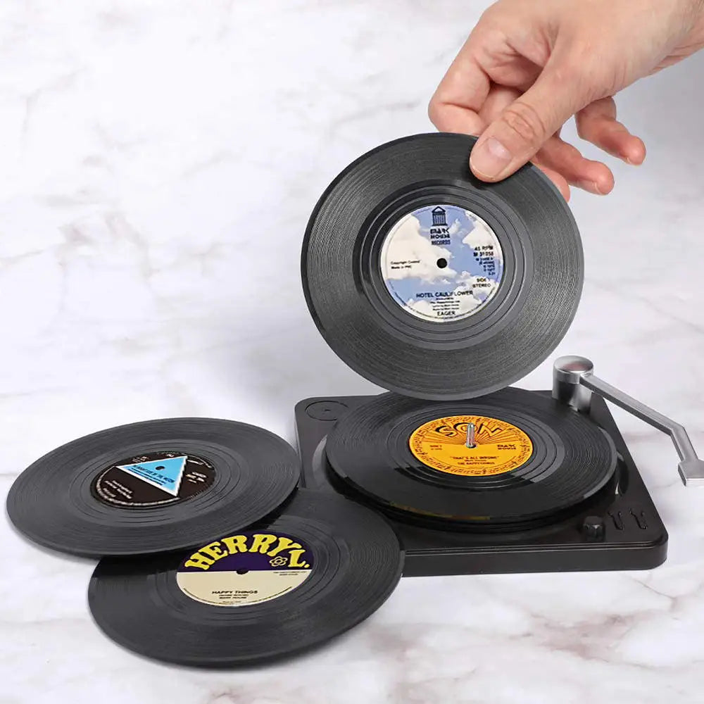 Classic Sound Drink Coasters Set - Protect Your Furniture with Musical Charm