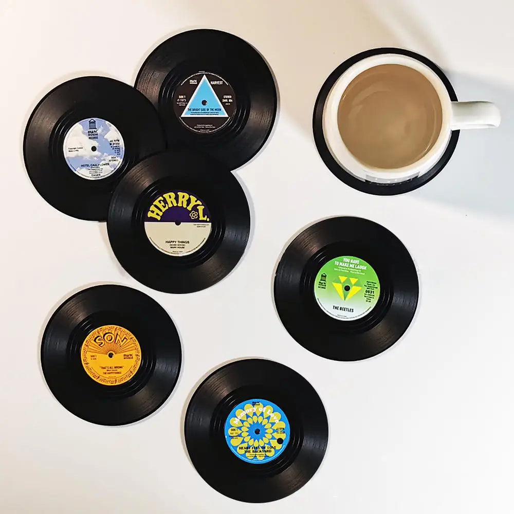 Classic Sound Drink Coasters Set - Protect Your Furniture with Musical Charm