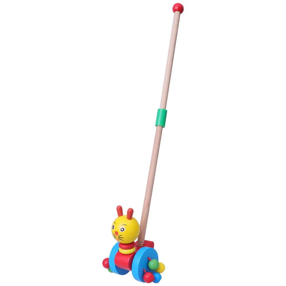 Dino Pusher Push Toy for Babies - Educational Wooden Toy for Little Ones