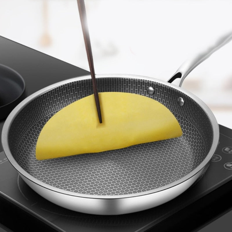Non-Stick Pan with Honeycomb Design - For a Perfect Cooking Experience