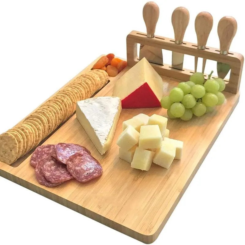 BambooServe Cheese Board Set – Stylish and Functional Enjoyment